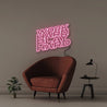 Word Hard Play Hard - Neonific - LED Neon Signs - 75 CM - Pink