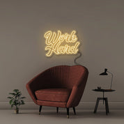 Work Hard - Neonific - LED Neon Signs - 50 CM - Warm White