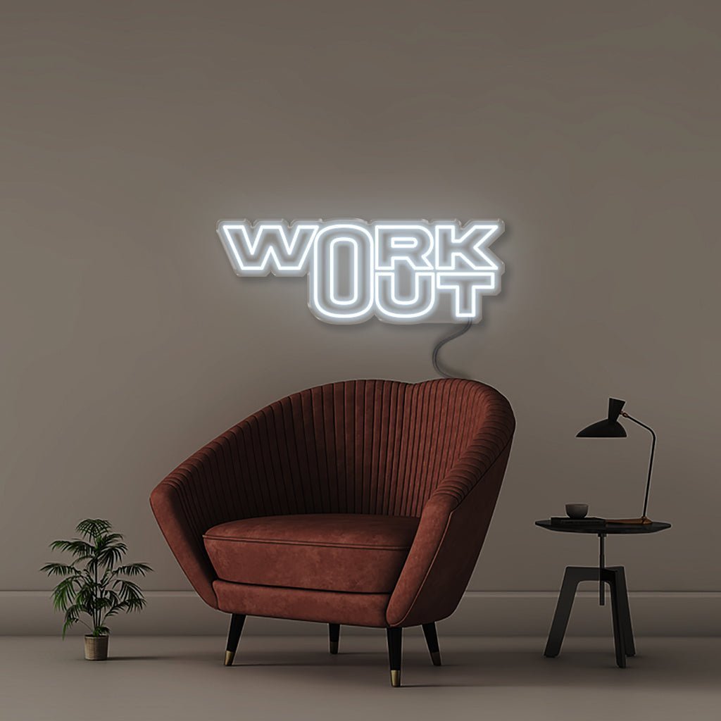 Work Out - Neonific - LED Neon Signs - 50 CM - Cool White