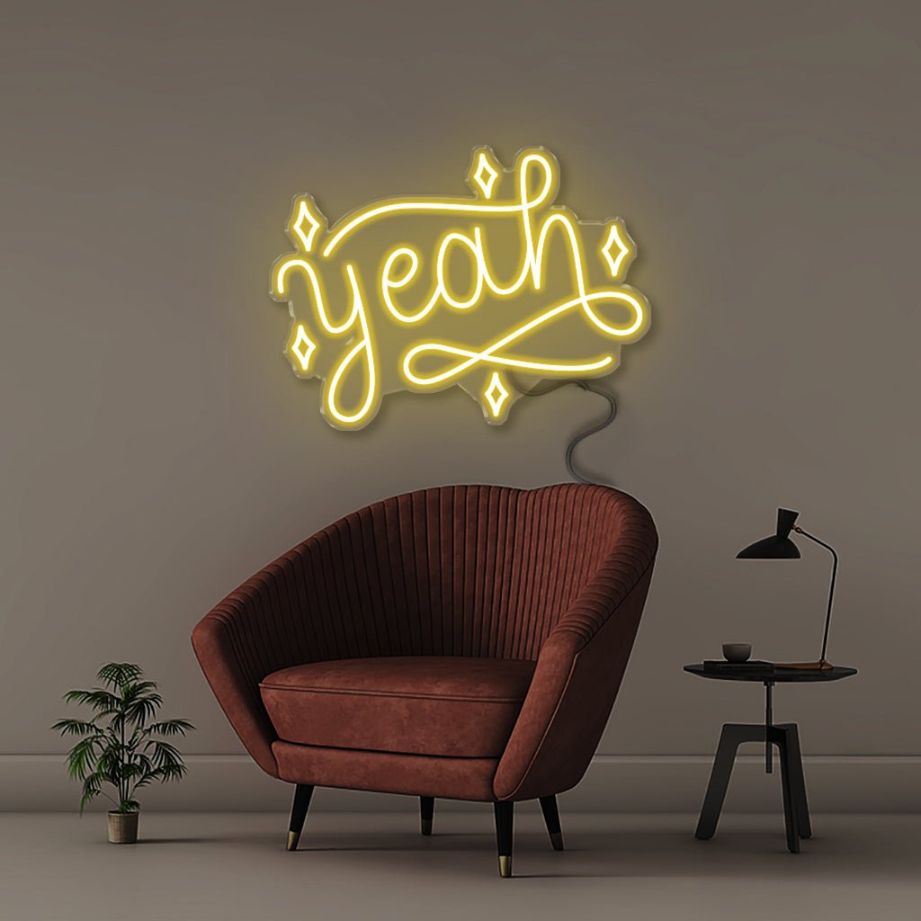 Yeah - Neonific - LED Neon Signs - 50 CM - Yellow