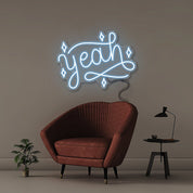 Yeah - Neonific - LED Neon Signs - 50 CM - Light Blue