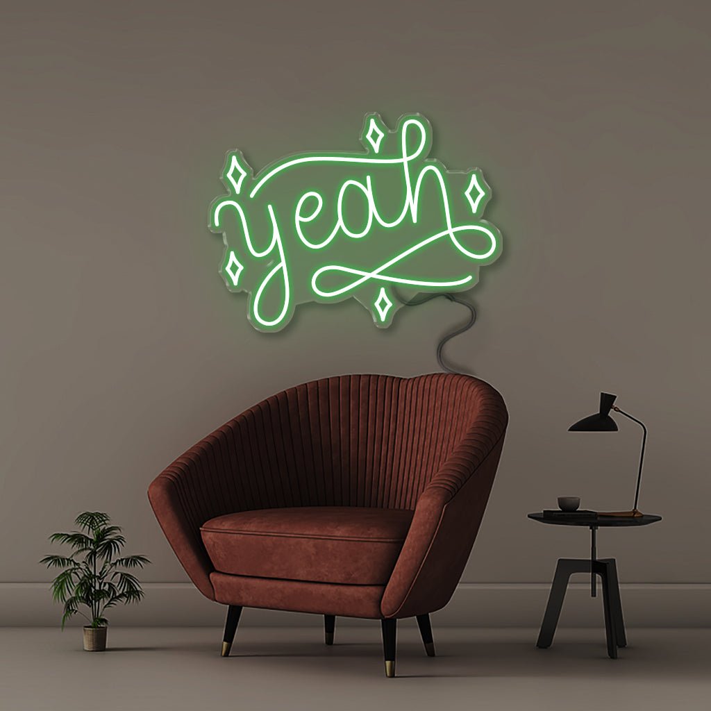 Yeah - Neonific - LED Neon Signs - 50 CM - Green