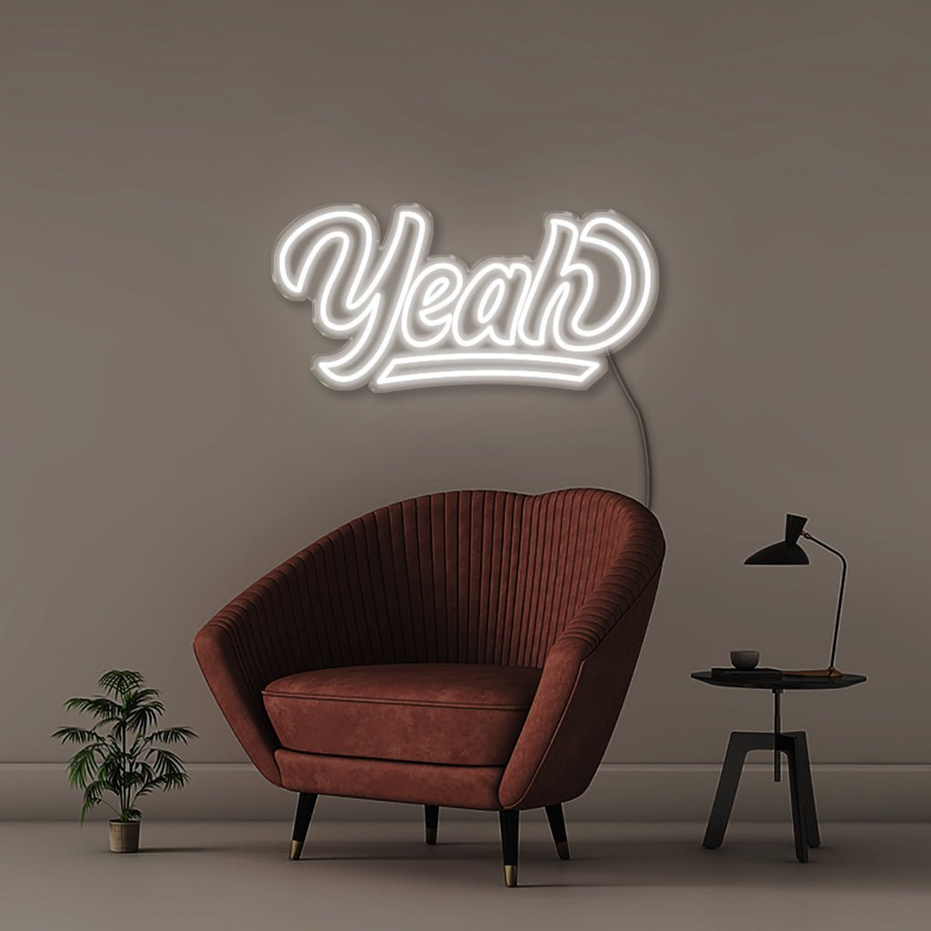Yeah - Neonific - LED Neon Signs - 50 CM - White