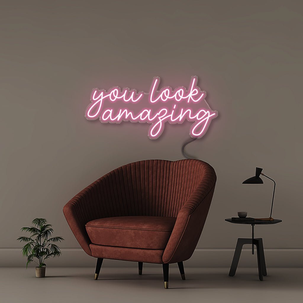 You look amazing - Neonific - LED Neon Signs - 50 CM - Light Pink