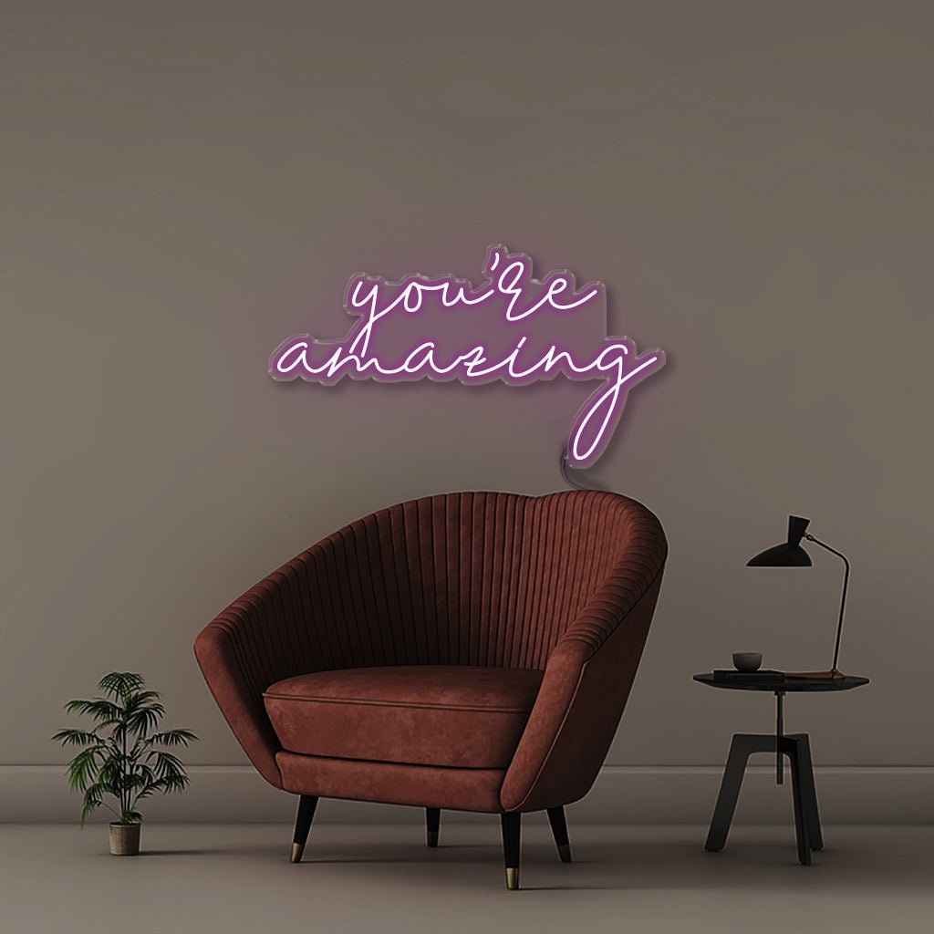 You're Amazing - Neonific - LED Neon Signs - 50 CM - Purple