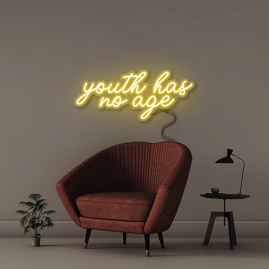 Youth has no age - Neonific - LED Neon Signs - 50 CM - Yellow